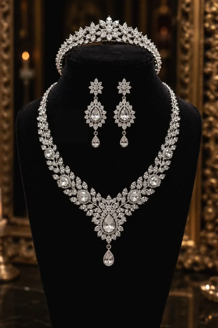 Elysian Chandbali Motif Necklace Set variant 3