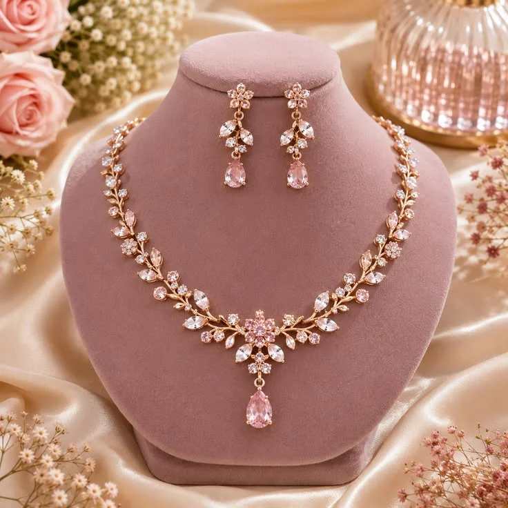 Elysian Chandbali Motif Necklace Set variant 3
